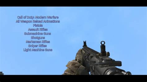 Garry S Mod Mod Call Of Duty Modern Warfare All Weapon Reload Animations Youtube