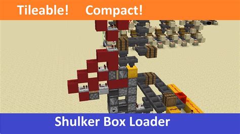 Tileable Compact Shulker Box Loader For Minecraft Youtube