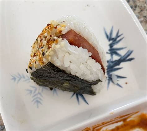 Onigiri w spam, everything sprinkle, nori, and sauces: Directions ...
