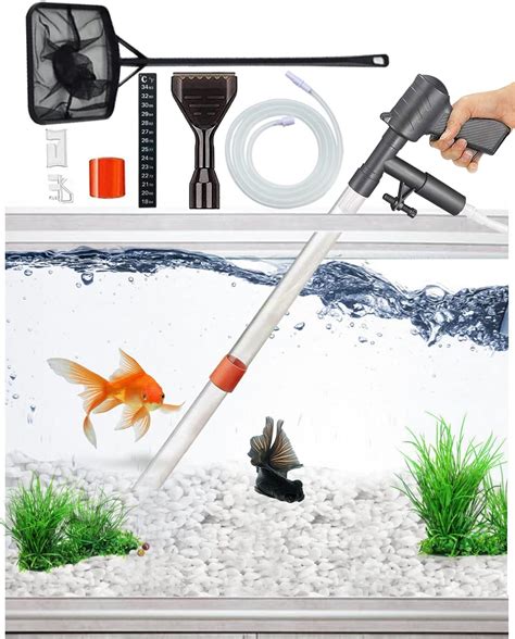 QZQ Aquarium Gravel Cleaner 2024 Edition Vacuum Fish Tank Vacuum