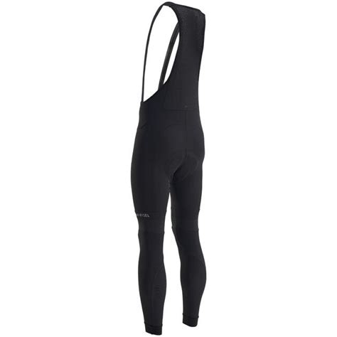 Mens Winter Road Cycling Bib Tights Racer Black Van Rysel Decathlon