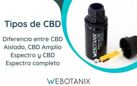 Tipos De CBD Aislado Amplio Y Espectro Completo WeBotanix