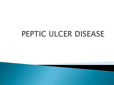 Peptic Ulcer Disease Ppt