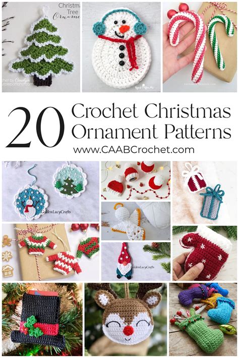 20 Crochet Christmas Ornament Patterns | CAABCrochet.com