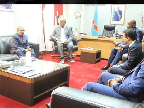 Rdc Sports Le Ministre Fran Ois Kabulo Mwana Kabulo A Rencontr Le Dg