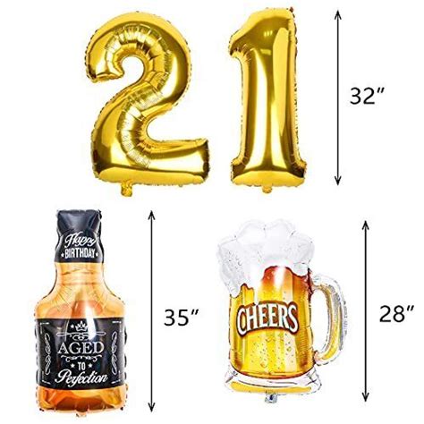 21st Birthday Decorations For Women Men Happy Birthday Decorations For