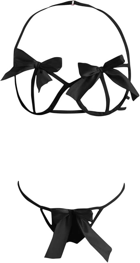 Sexy Lingerie For Women Naughty For Sex Two Piece Sexy Bra And Panty Sets Bowknot Sexy Sheer