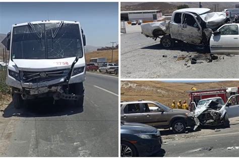 Fuertes Choques En Carretera Libre Tijuana Tecate Ya Tiene Tres Personas Heridas Futhn Futhn