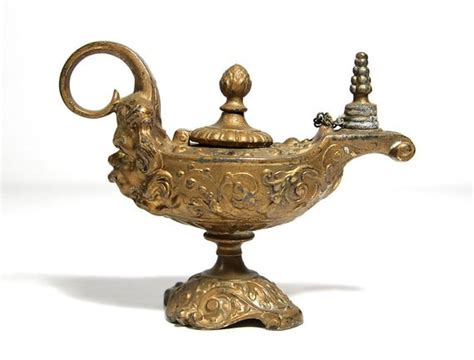 Antique Cast Brass Incense Burner Genie Lamp By Ruggyrevival