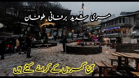 Murree Snowfall Murree Murree Snowfall Update Murree Mall Road