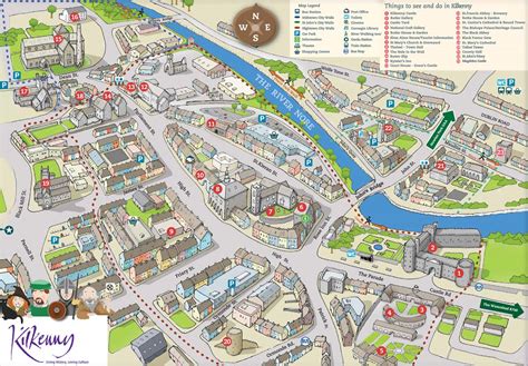 Map Of Kilkenny City - Map Of West