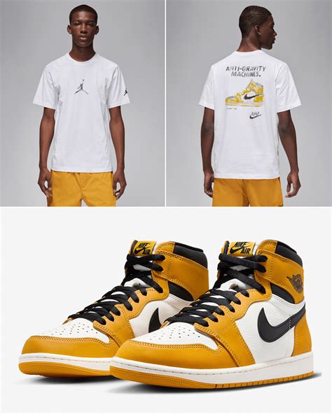 Air Jordan 1 High OG Yellow Ochre Shirt to Match