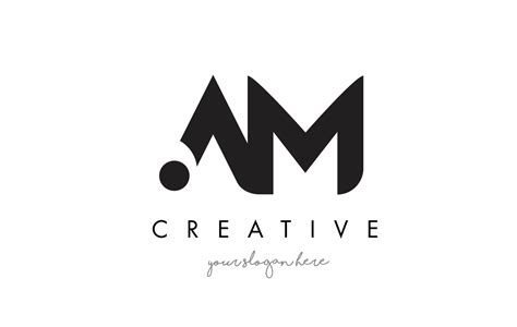 Am Letter Logo Design With Creative Modern Trendy Typography 4873023