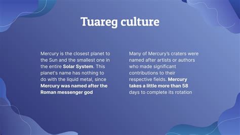 African Culture - Tuareg Tribe | Google Slides & PowerPoint