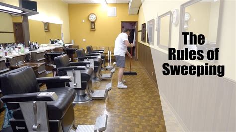 The Rules Of Sweeping In The Barbershop Or Salon Youtube