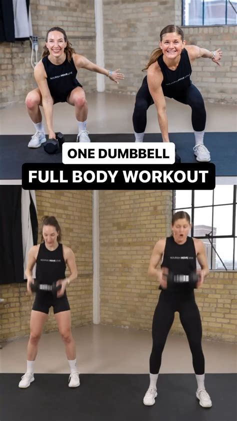 25-Minute Single Dumbbell Workout (Full Body Strength) | Nourish Move ...