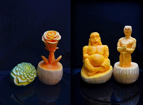 food carving ivelin stanchev: Food Carving Butternut Squash Sculptures ...