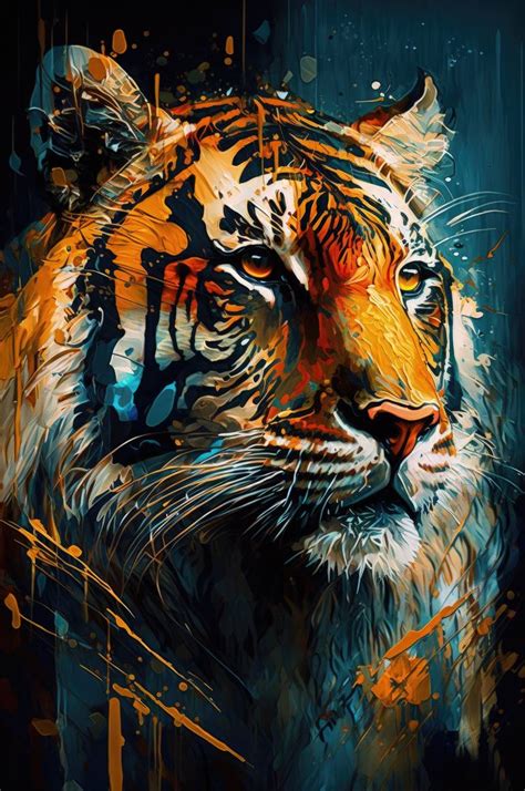 Abstract Tiger Wallpaper