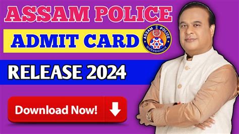 Assam Police Admit Card Releasedassam Police Pstpet Admit Card 2024