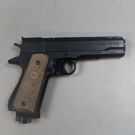 KOHLENSAUERSTOFFPISTOLE Daisy Modell 45 Waffen Militaria