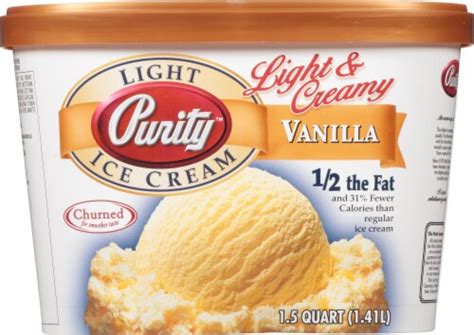 Purity Light Creamy Vanilla Ice Cream 48 Fl Oz Smiths Food And Drug