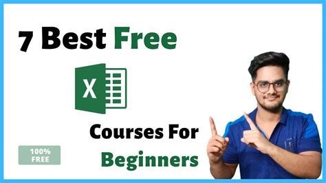 7 Best Free Excel Courses For Beginners Ms Excel Full Course Excel