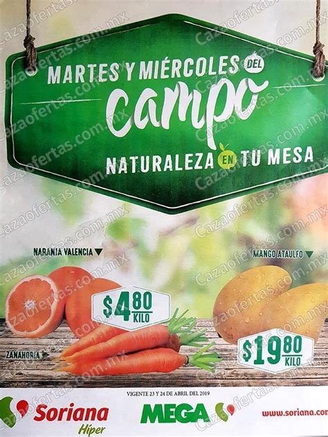 Ofertas Soriana Martes y Miércoles del Campo 23 y 24 de abril 2019