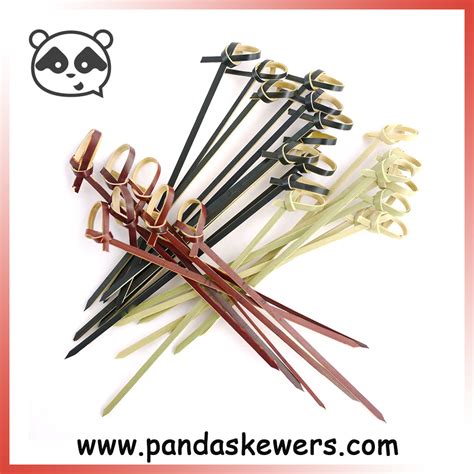 Knotted Bamboo Skewers Bulk With Various Colors China Knotted Bamboo