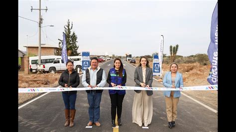 Entrega Tere Jiménez la nueva carretera que conectará Calvellinas y San