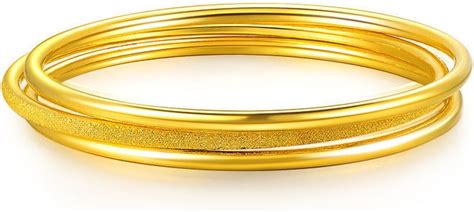 Amazon GOWE 24k Pure Gold Bangle For Women Female Trendy Fashion