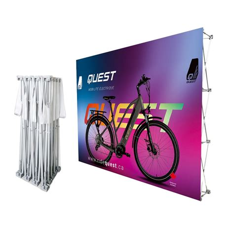 Portable Trade Show Exhibition Fabric Booth Backdrop Wall Pop Up Banner