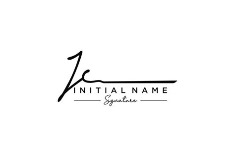 Initial JC Signature Logo Template Vector Hand Drawn Calligraphy