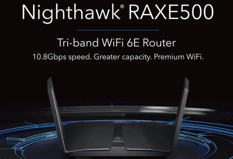 Netgear Raxe Nighthawk Axe Tri Band Wifi E Router Fortress