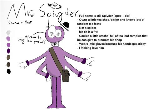 Mr Spiyder Character Sheet Oc By Itsdatpotato On Deviantart