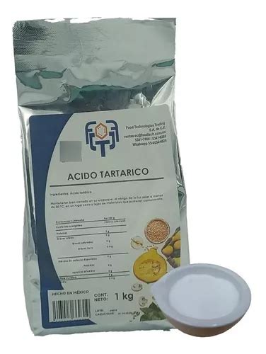 Cido Tart Rico Alimentos Acidulante Kg Env O Gratis