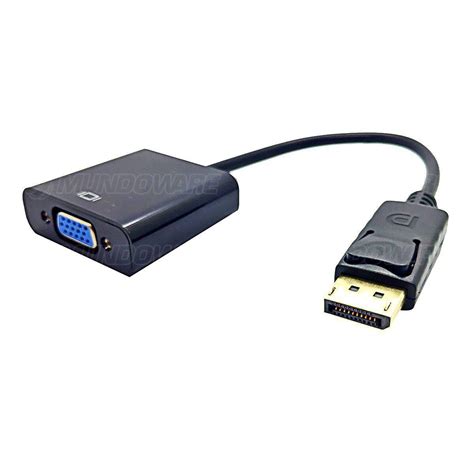 Cabo Adaptador Conversor Displayport Para VGA Para Notebok PC Monitor