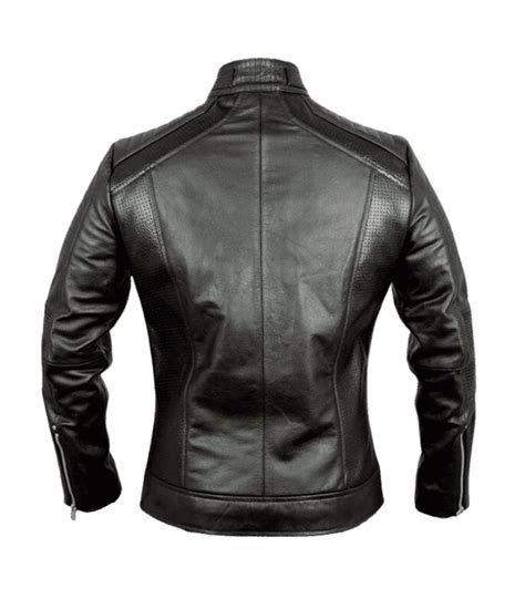 Black Cafe Racer Real Leather Jacket For Men Sharsal Store