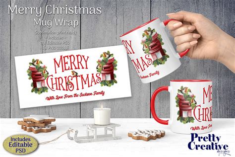 Merry Christmas Mug Graphic By Pretty Creative Designs Creative Fabrica