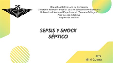 Sepsis Y Shock S Ptico Milvi Guerra Udocz