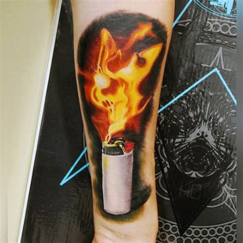 Top 60 Best Flame Tattoos For Men Inferno Of Designs