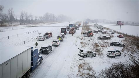 Iowa officials release video of deadly 50-car pileup on I-35 near Ames