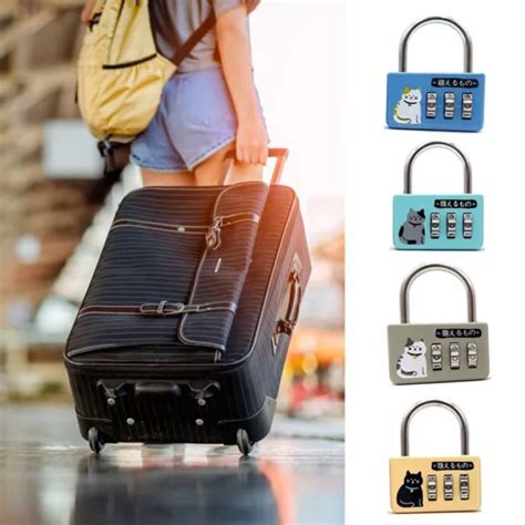 Zinc Alloy Digit Password Lock Anti Theft Backpack Zipper Lock Travel