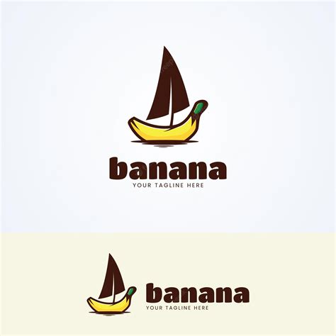 Premium Vector Banana Boat Logo Design