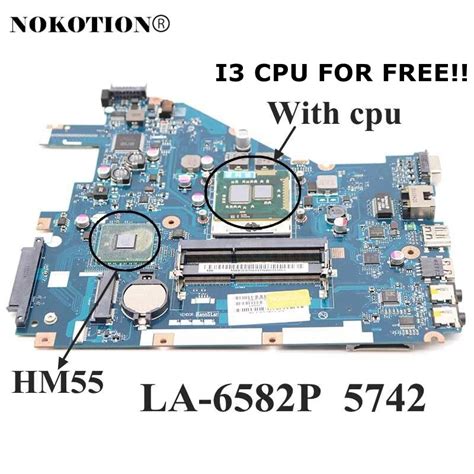 Nokotion Pew71 La 6582p Mbr4l02001 Mb R4l02 001 Main Board For Acer