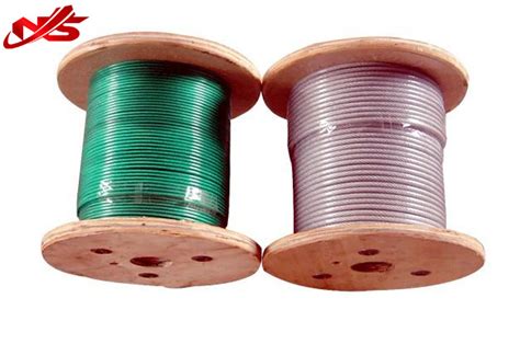 Colour PVC Coated Galvanized 6X19 3 18mm Steel Wire Rope Steel Wire