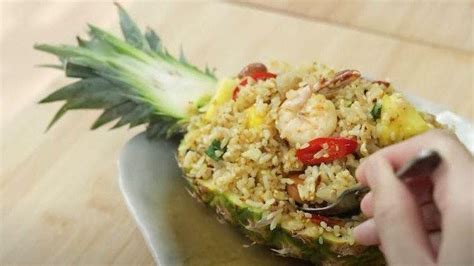 Resep Nasi Goreng Nanas Khas Thailand Ala Chef Devina Hermawan Gurih