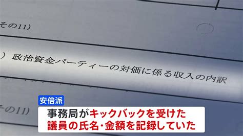 自民党派閥パーティー券問題 安倍派がキックバックの金額・氏名を記録か 今後、議員側の認識も詳しく調べ Tbs News Dig