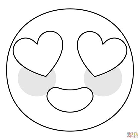 Emoticon Con Ojos Corazon Para Colorear Adibujar The Best Porn Website