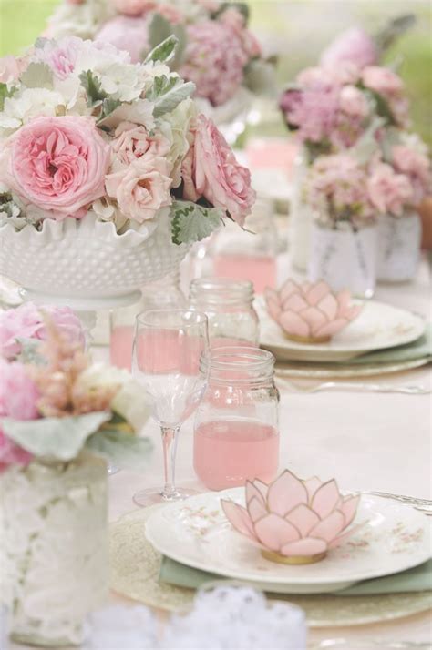 Gorgeous Tablescape In Soft Pinks~love~ Pretty In Pink Pinterest Wedding Tablescapes And