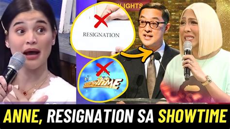 Anne Curtis Nagpasa Na Ng Resignation Letter Sa It S Showtime At